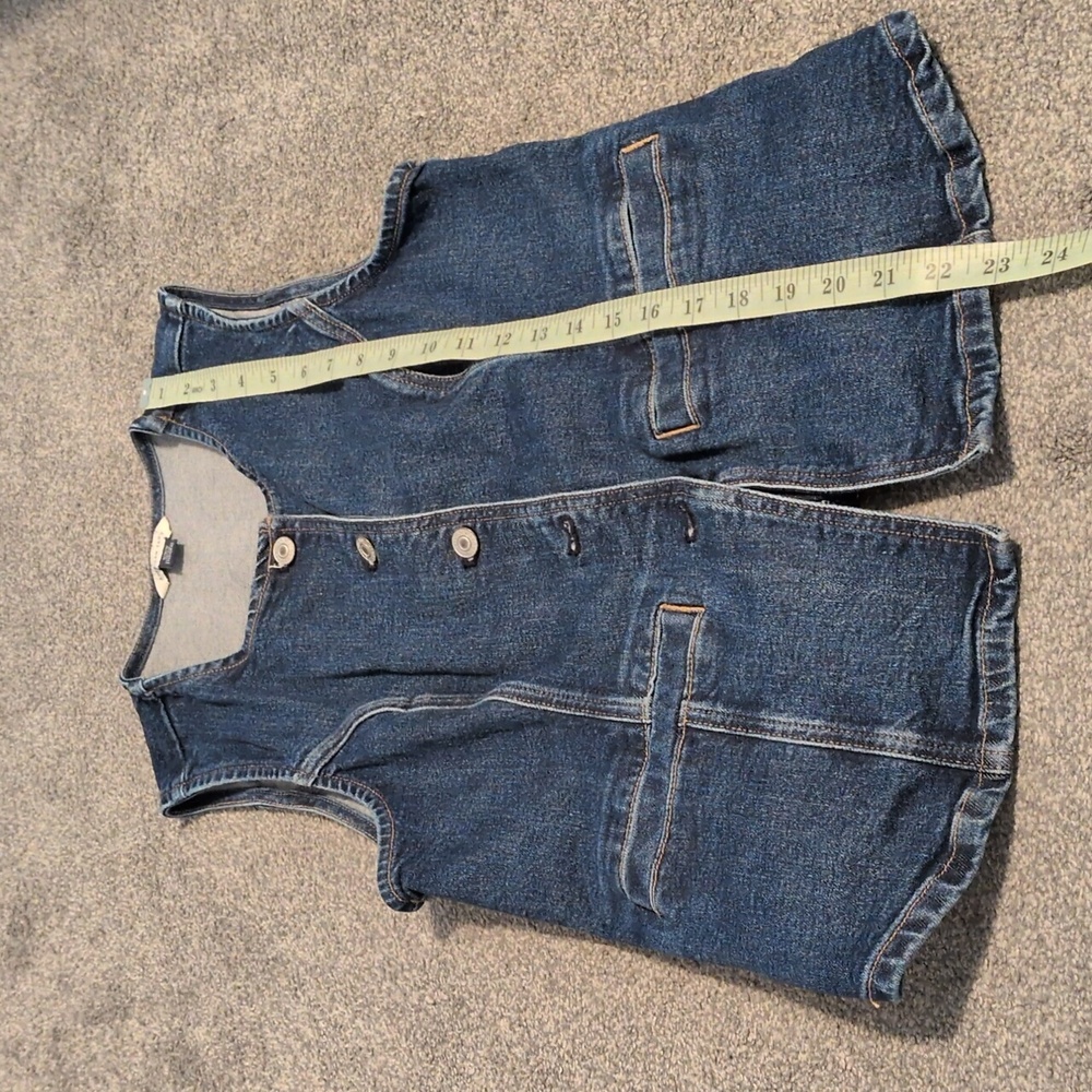 American Eagle Denim Longline Vest Size Medium - Picture 5 of 7